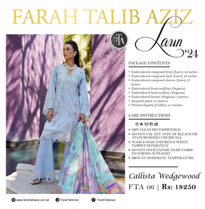 Farah Talib Aziz Callista Wedgewood